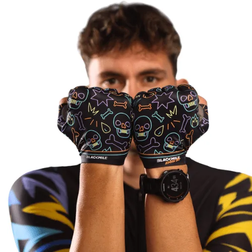 Aero Performance Half Finger Gloves - Hades