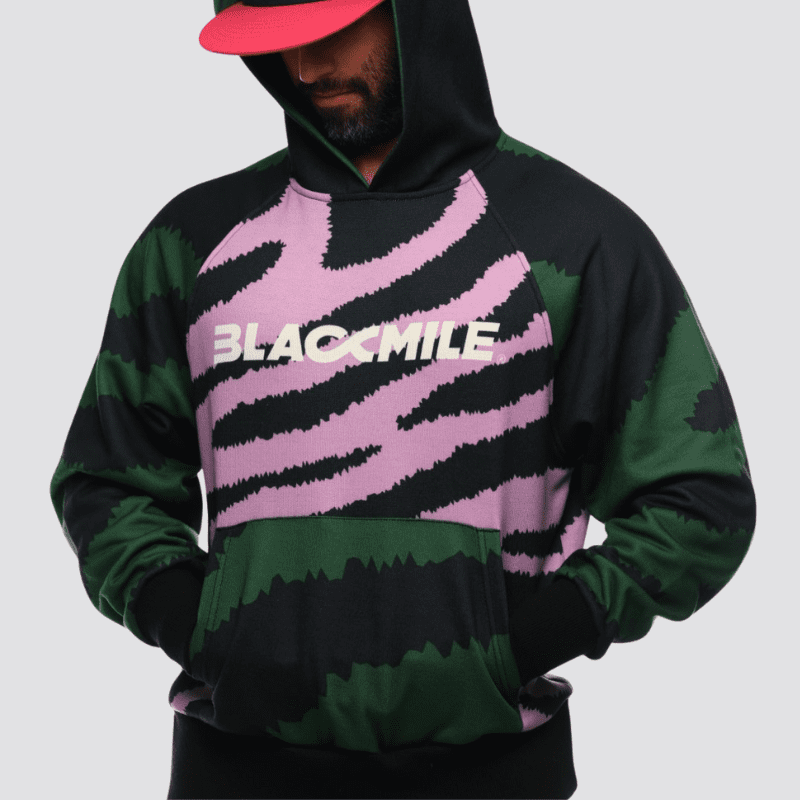 Φούτερ με κουκούλα - Green Zebra - Image 2