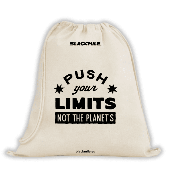 Blackmile Eco Drawstring Bag – Push Your Limits