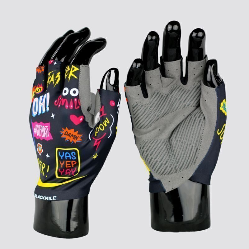 Alternative view of Aero Performance Half Finger Gloves - Good Vibes